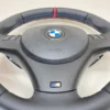 bmw e88 e90 e92 m sport steering wheel lci shifters red stripe bottom side