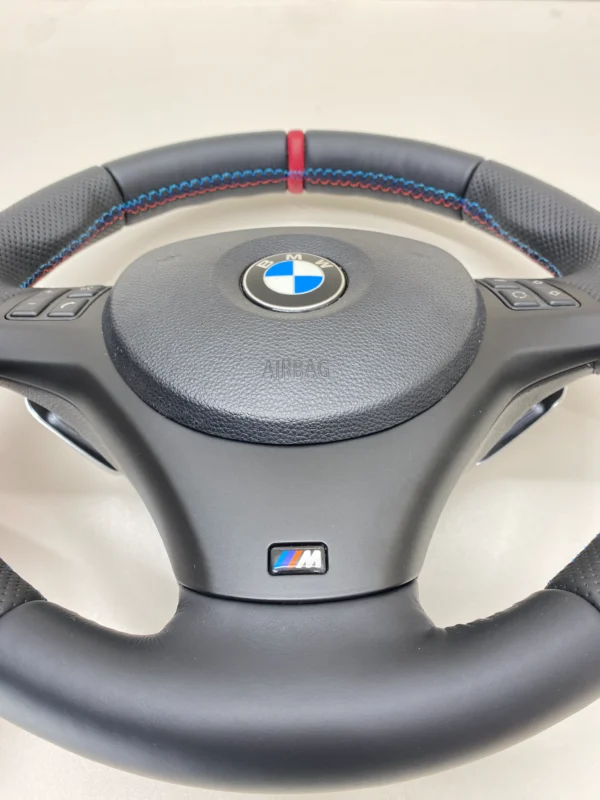bmw e88 e90 e92 m sport steering wheel lci shifters red stripe airbag