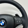 bmw e90 e82 e87 Sport Performance steering wheel with lci paddle shifters top right view