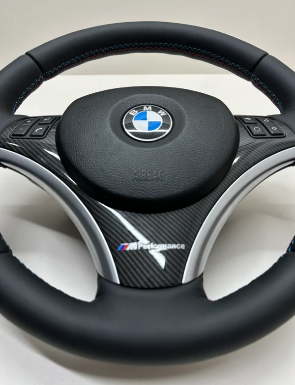 bmw e90 e82 e87 Sport Performance steering wheel with lci paddle shifters top stitching quality