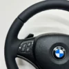 bmw e90 e82 e87 Sport Performance steering wheel with lci paddle shifters top left view