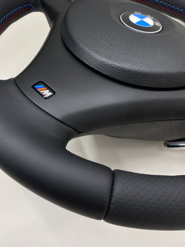 bmw e90 e92 e93 m sport steering wheel with lci paddle shifters bottom part view