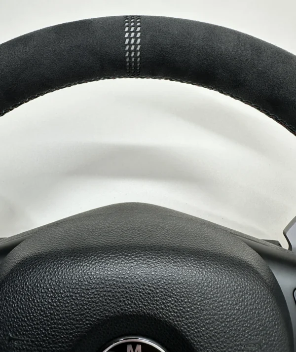 bmw e90 e92 e93 m3 dct alcanatara cs edition steering wheel top stripe