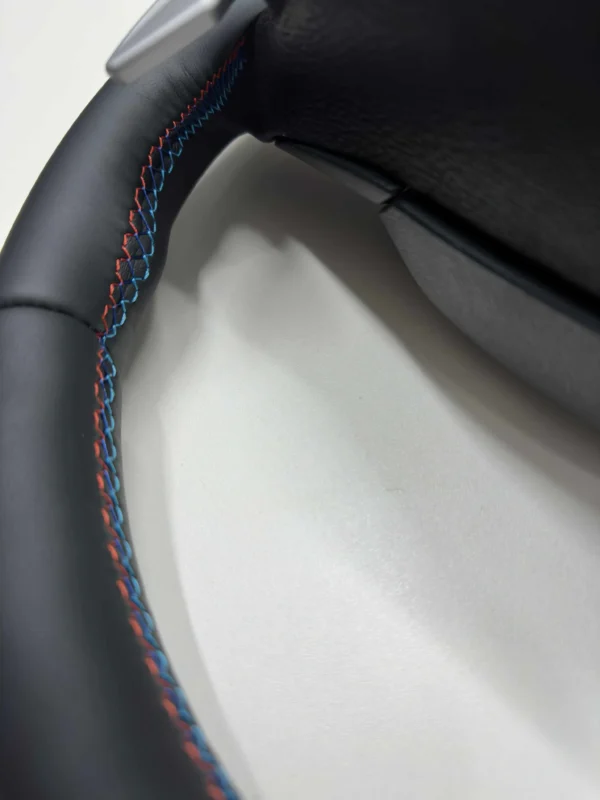 bmw e90 e92 e93 m3 dct m sport steering wheel backside stitching right side