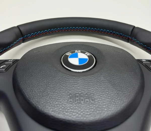 bmw e90 e92 e93 m3 dct m sport steering wheel top stitching view