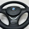bmw e90 e92 Performance steering wheel with pre lci paddle shifters top stitches view