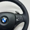 bmw e90 e92 Performance steering wheel with pre lci paddle shifters top right view
